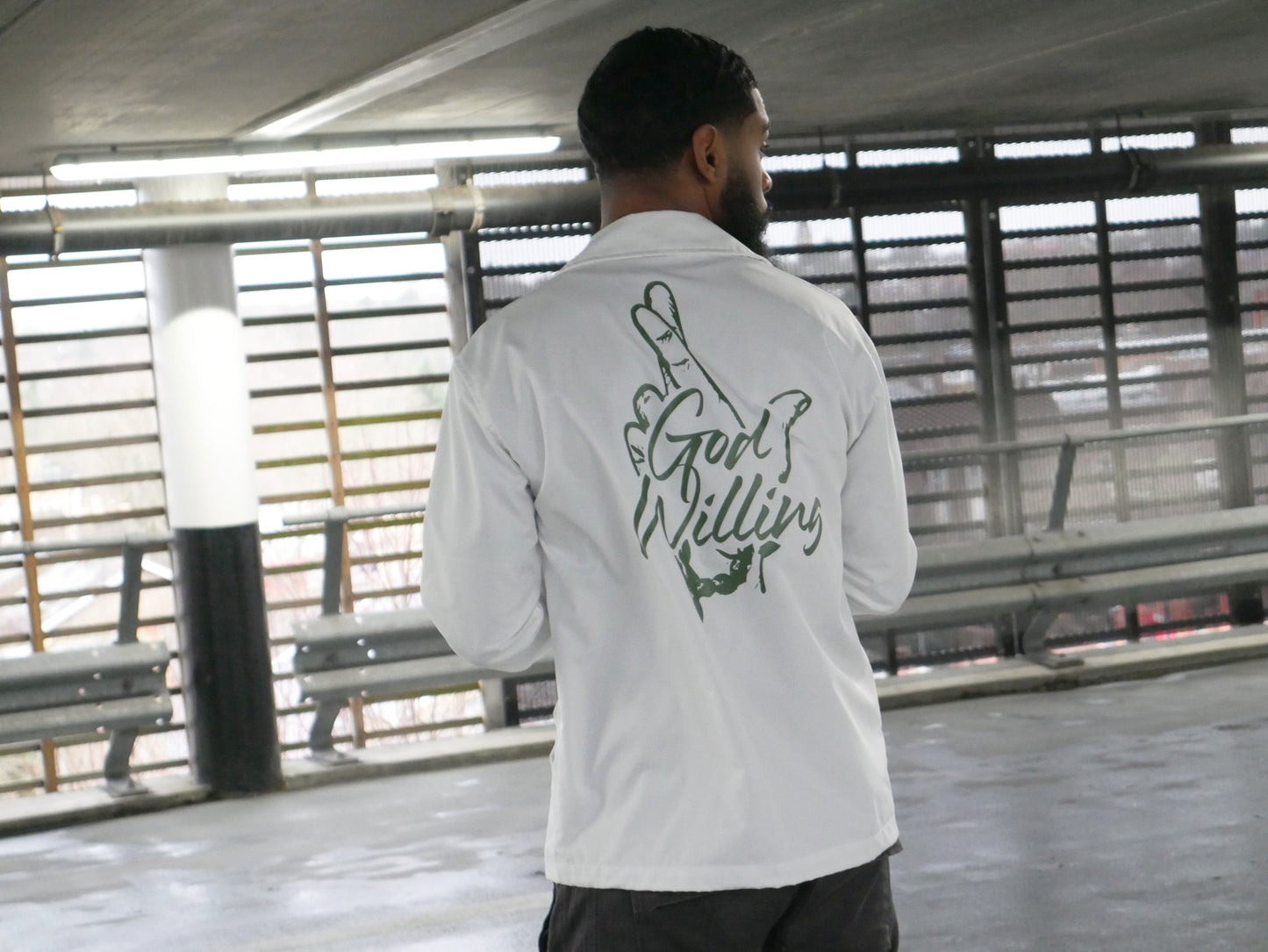 Coach Jacket - White X Green