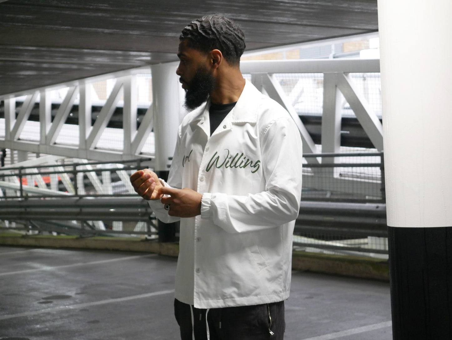 Coach Jacket - White X Green